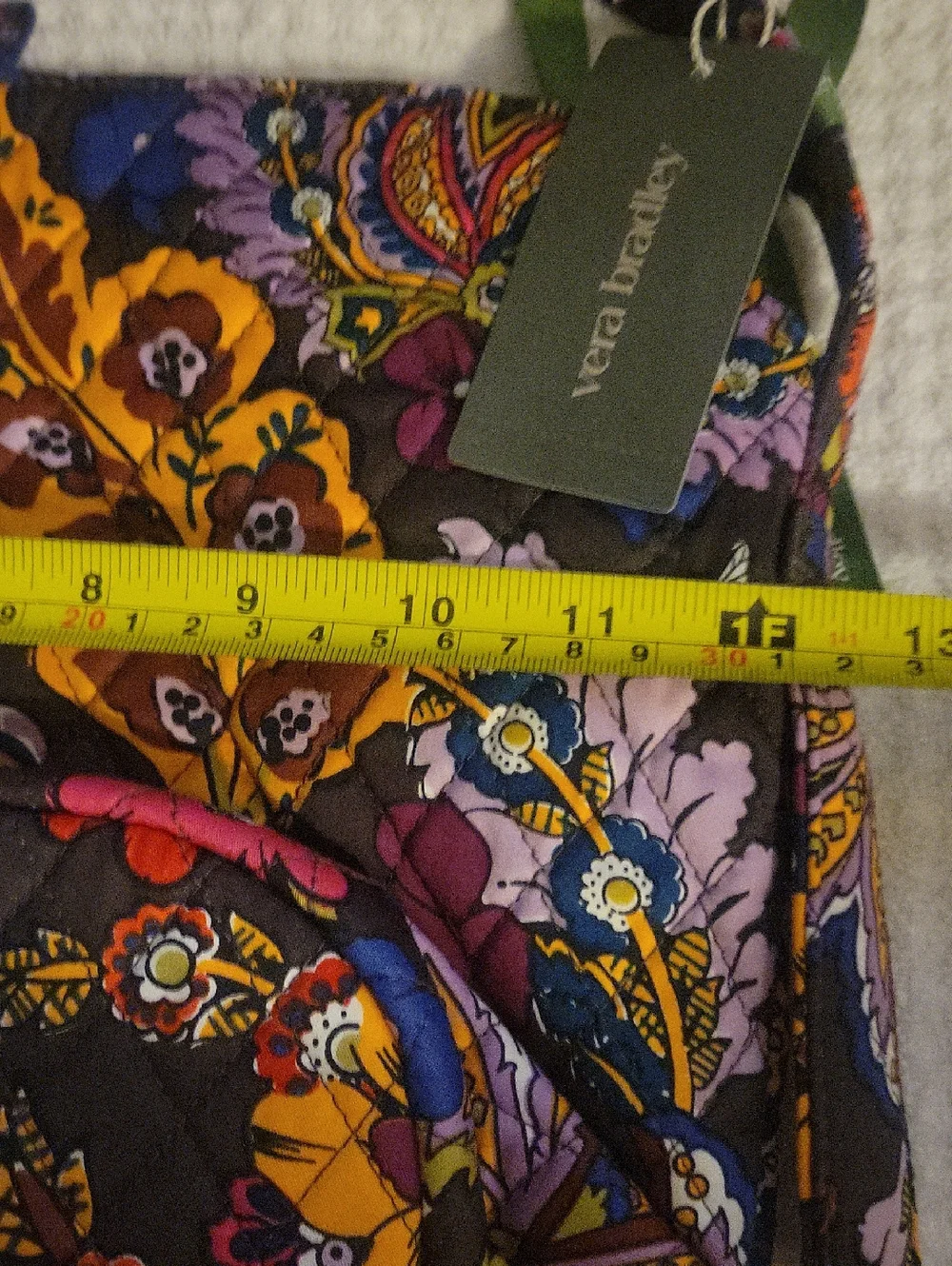 ☆NWT Vera Bradley Slouchy Silhouette Shoulder Bucket Bag Detail Colorful Bouquet